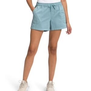 The North Face Motion Pull On Mint Green Athletic Shorts Lightweight Comfort